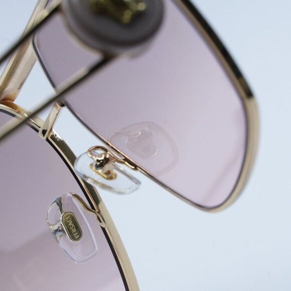 NEW VERSACE VE2269 10027E GOLD/LIGHT PINK MIRROR GRADIENT SILVER SUNGLASSES - Picture 11 of 14